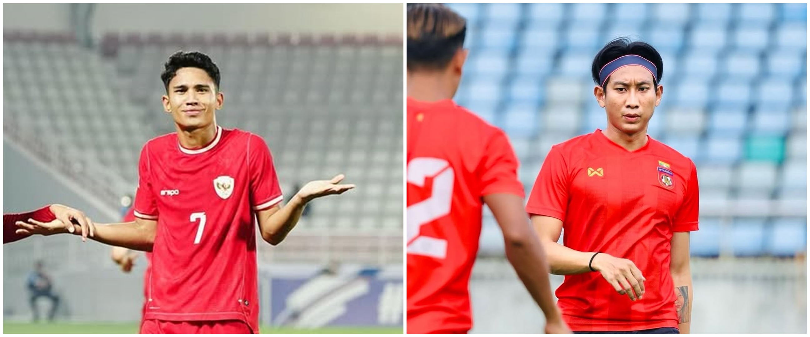 Aksi kasar bek Myanmar ke Marselino Ferdinan, warganet kecewa dengan tindakan wasit