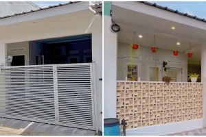 Dari luar tampak pendek, penampakan rumah mini ini punya teras sempit tapi cantik, intip 11 potretnya