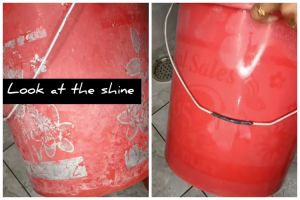 Trik mudah bersihkan kerak air di ember dengan satu bahan dapur