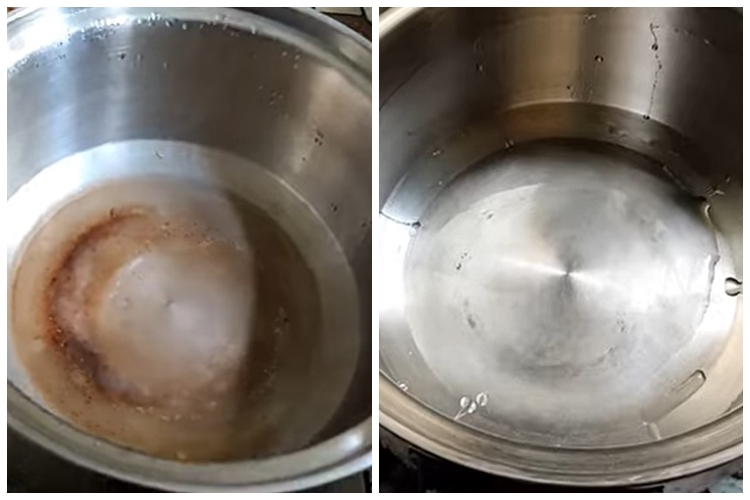 Bukan pakai baking soda, ini cara cepat membersihkan kerak gosong membandel di bagian dalam panci
