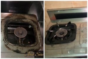 Kerak menahun hempas seketika, ini cara basmi noda gosong di kompor gas jadi kinclong pakai 3 bahan