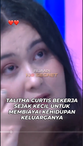 Bekerja sejak kecil dan kini kembali viral di media sosial, Talitha Curtis bongkar sikap orang tuanya