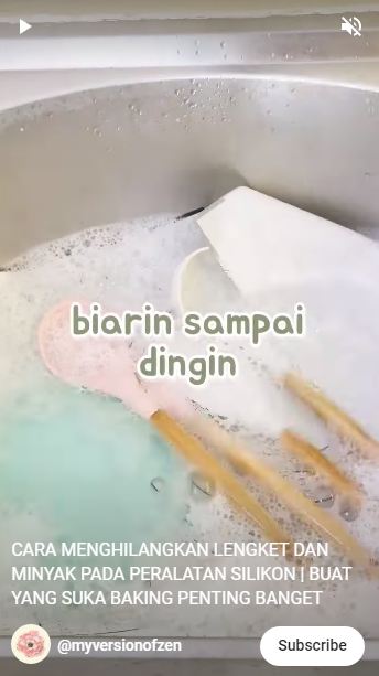 Andalkan 1 bahan dapur, begini trik mudah hilangkan noda minyak di peralatan dapur berbahan silikon