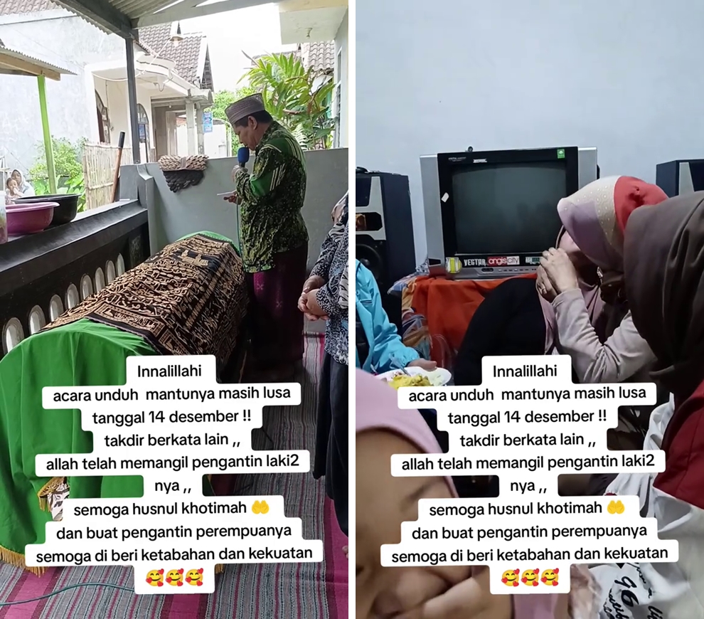 Hari bahagia jadi duka, kisah pengantin pria meninggal dunia sebelum acara ngunduh mantu bikin pilu