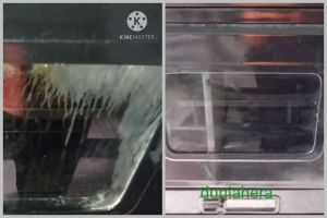 Cara mudah bersihkan kaca oven penuh noda minyak kembali kinclong seperti baru, pakai 1 bahan dapur