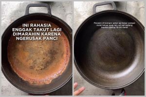 Noda karat auto hilang, begini trik bikin panci kinclong seperti baru cuma pakai 3 bahan dapur