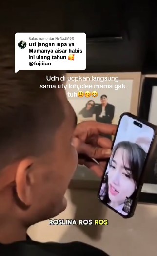 Momen Fuji video call Aishar Khaled ucapkan selamat ultah ke sang ibu, interaksinya bikin ikut salting