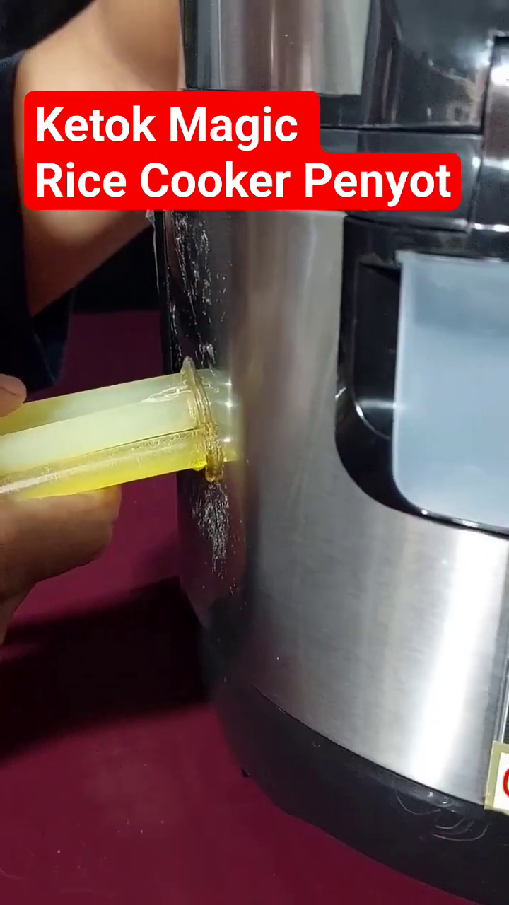 Tak perlu ke tukang servis, trik mengatasi bodi rice cooker penyok agar mulus lagi pakai 1 alat ini