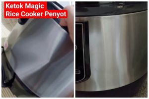 Tak perlu ke tukang servis, trik mengatasi bodi rice cooker penyok agar mulus lagi pakai 1 alat ini