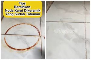 Bersih tanpa noda bekas, begini cara bersihkan noda karat di lantai bekas tabung gas pakai 3 bahan
