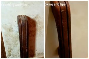 Sabun cuci piring saja tak cukup, ini trik ampuh bersihkan noda minyak di lemari dapur berbahan kayu