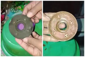 Bukan direbus, cara bersihkan burner kompor gas menghitam agar kuning cerah pakai 2 bahan sederhana