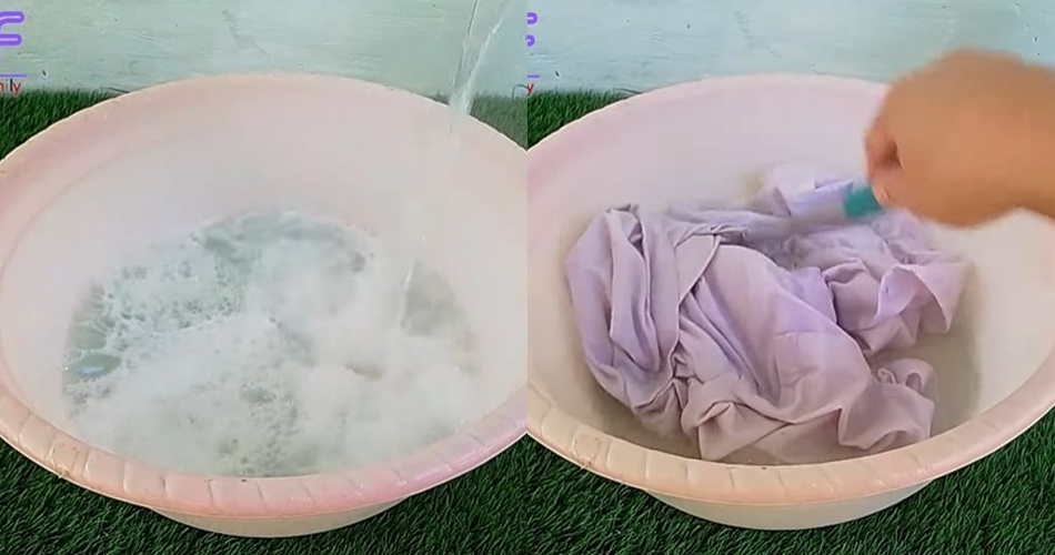 Cara emak muda ini hilangkan noda hitam di kerah baju ini cukup pakai 1 bahan dapur, tanpa pemutih