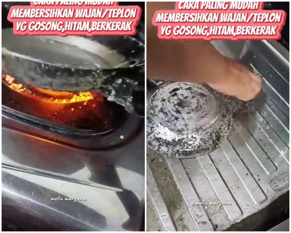 Tanpa racikan soda kue & cuka, ini trik bersihkan pantat wajan hitam gosong cuma dengan 2 bahan dapur