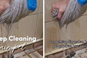Kain pel kotor dan berminyak ini bisa kembali putih seperti baru pakai 3 bahan dapur