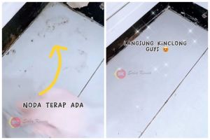 Trik mengepel lantai supaya kesat dan kinclong, modal 1 bahan dapur