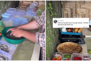 Dapur ini punya tempat cuci piring unik ala selokan mengalir yang tuai pro-kontra, intip 7 potretnya