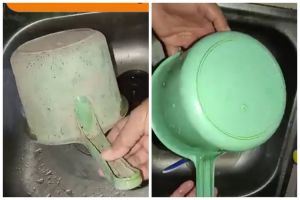 Trik mudah mengubah gayung plastik dekil berkerak jadi bersih, cukup pakai tambahan 1 bahan dapur ini