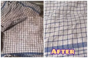 Bukan pakai baking soda atau cuka, ini trik hilangkan noda kumal pada serbet agar cerah dan wangi