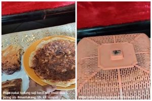 Tidak perlu ditumpuk, ini cara menyimpan makanan makanan dalam tudung saji kecil agar muat banyak