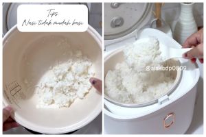 Trik sederhana menyimpan nasi agar tidak berkerak dan basi meski disimpan 2 hari di rice cooker