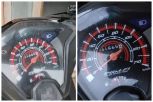 Trik hilangkan noda retak di kaca speedometer motor pakai 1 bahan dapur, tak butuh lagi oli