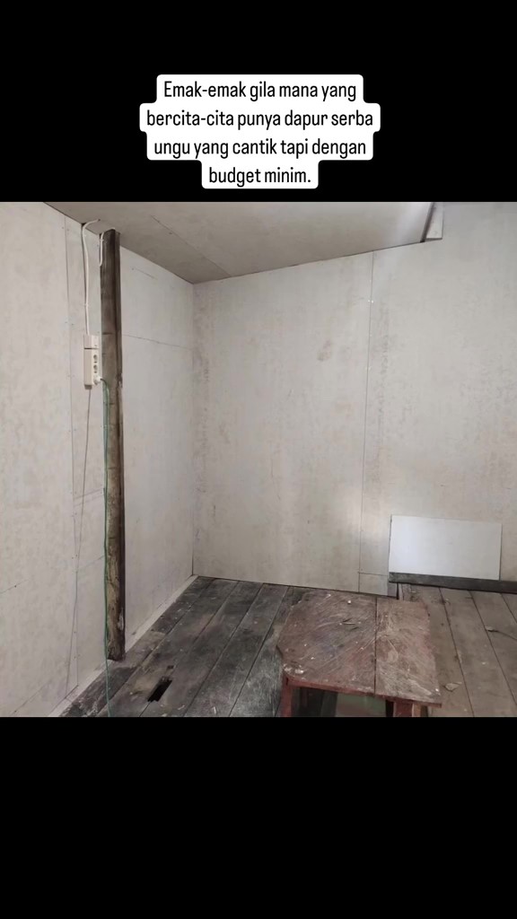 Buluk bak warung pinggir jalan, 7 potret renovasi dapur jadi serba ungu terong ini hasilnya estetik