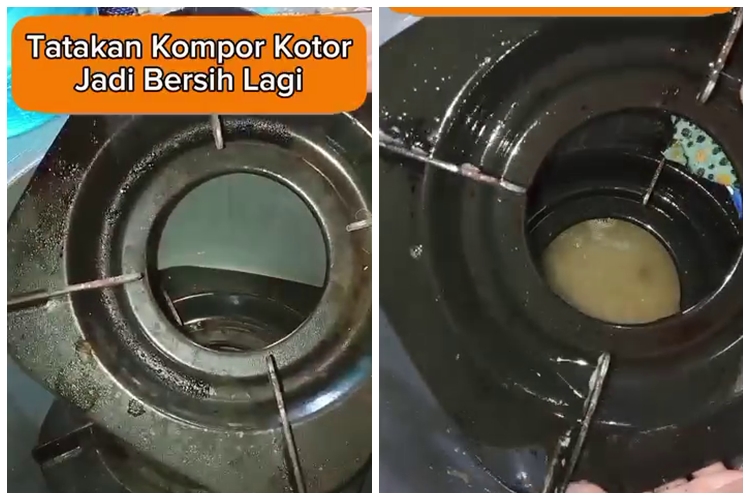 Punya tatakan kompor berkerak dan penuh lemak? Begini cara membersihkannya agar kinclong tanpa cuka
