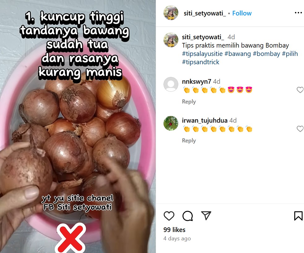 Jangan asal, ini trik memilih bawang bombay segar yang rasanya manis dan beraroma sedap saat dimasak