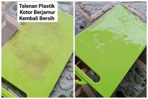 Trik bersihkan talenan plastik kotor agar kinclong lagi tanpa digosok pasta gigi