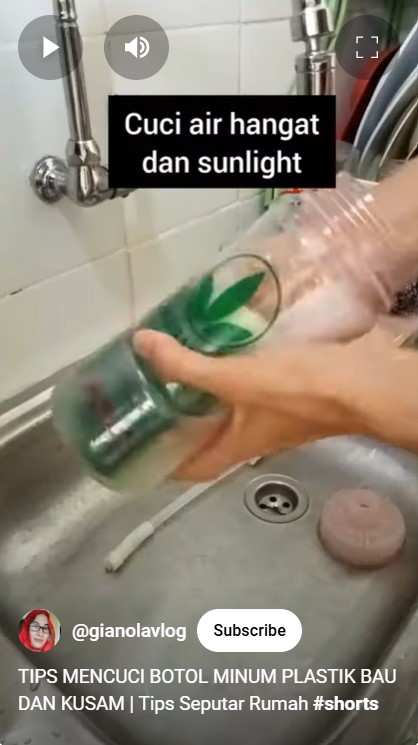 Jangan cuma dicuci sabun, ini trik hilangkan bau tak sedap di botol plastik dengan 2 bahan dapur