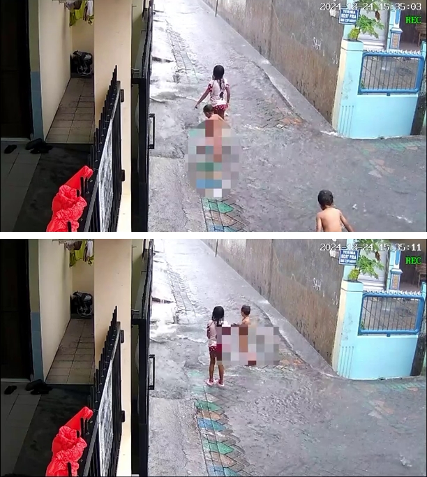 Detik-detik evakuasi balita 3,5 tahun yang terseret arus selokan, ditemukan di tumpukan eceng gondok