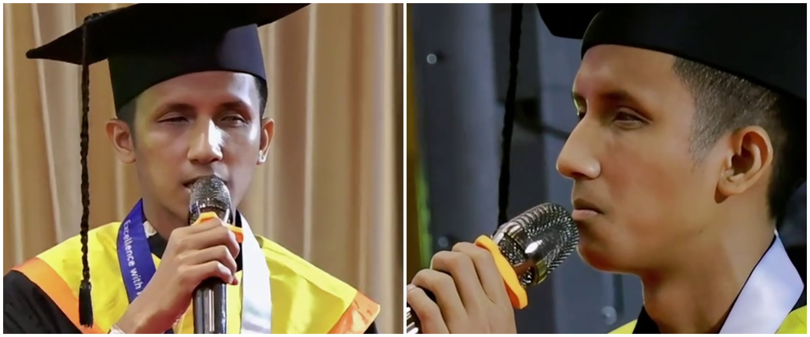 Kisah Alfian tunanetra anak tukang tambal ban raih gelar S2 Unair, kampus tawari wisudawan jadi PNS