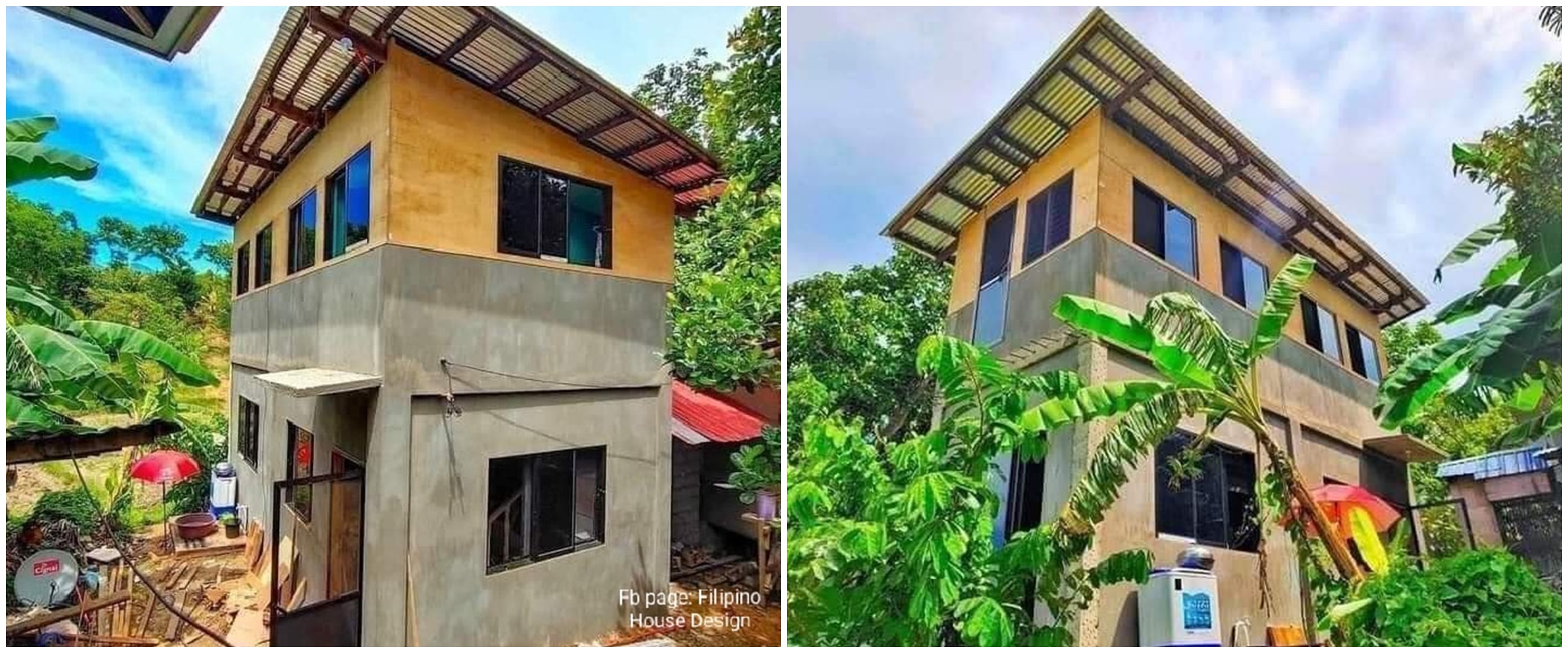 Rumah perpaduan triplek-semen ini tampak ringkih dari luar tapi dalamnya mewah pol, intip 6 potretnya