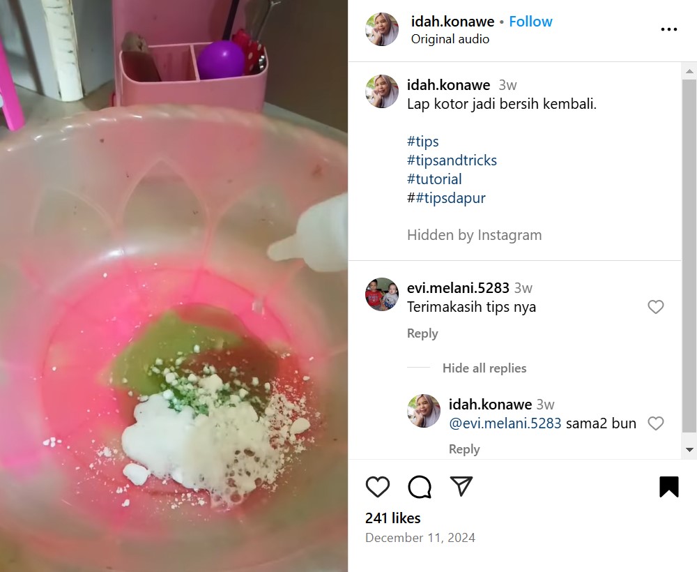 Auto kinclong tanpa disikat, cara cuci lap dapur dekil dan berminyak cuma direndam 3 bahan dapur ini