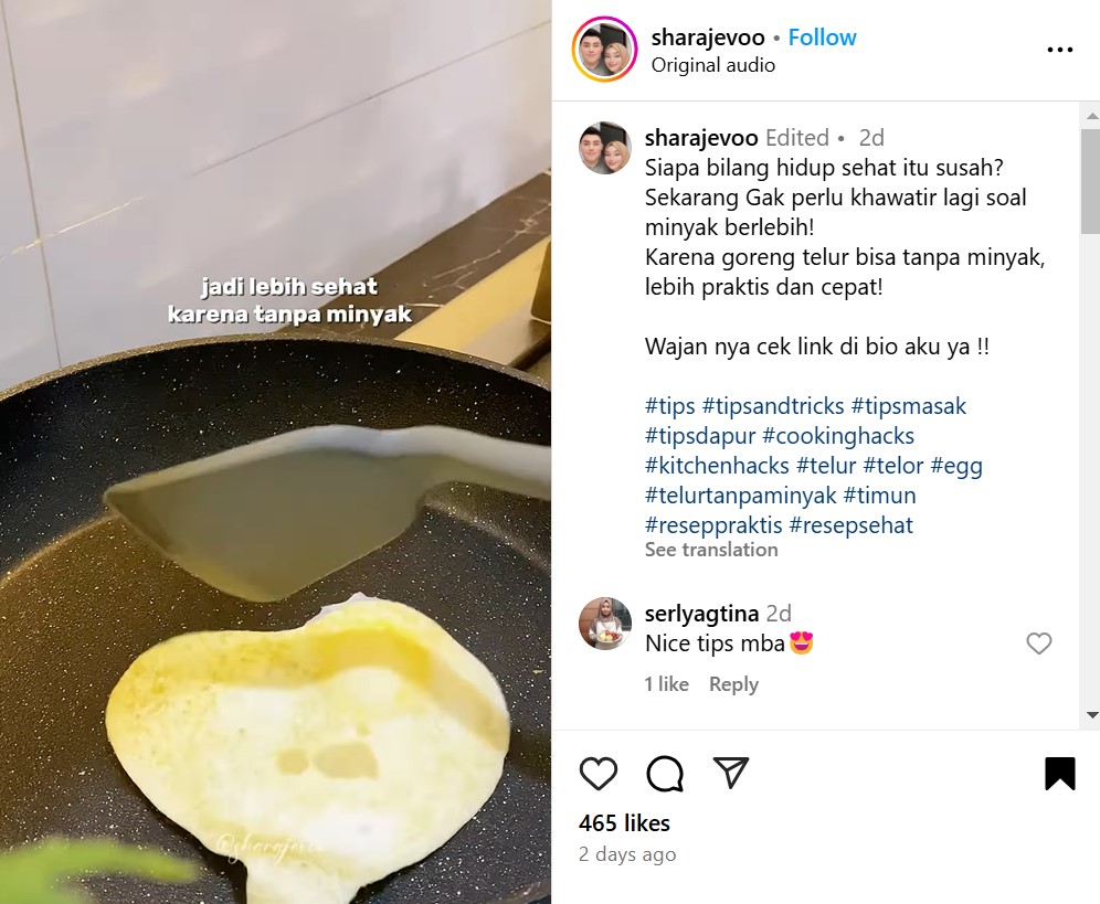 Tanpa tambahan minyak, begini cara goreng telur agar hasilnya mulus, tak lengket, dan mengerak