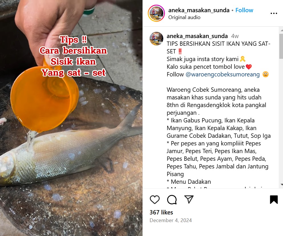 Trik bersihkan sisik ikan ini praktis tanpa pisau atau alat apapun, langsung luntur dalam sekali usap