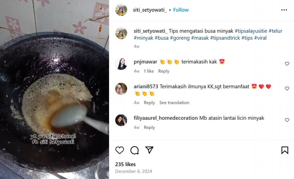 Jadi layak pakai, begini trik menghilangkan busa pada minyak goreng bekas cuma dengan 1 bumbu dapur
