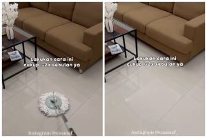 Trik agar lantai rumah kesan dan wangi hingga 2 minggu pakai 2 bahan dapur, tak bikin tangan pegal