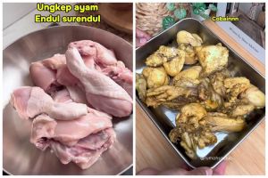 Tak cuma pakai bumbu kuning, trik ungkep ayam ini bikin gurih & antiamis pakai tambahan 2 bahan dapu