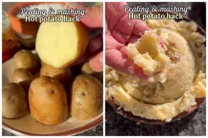 Cuma pakai 1 alat dapur sederhana, begini trik cepat kupas dan haluskan kentang dalam 10 detik