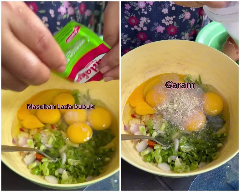 Tanpa tambahan tepung atau air, begini cara bikin telur dadar ala Padang tebal, padat, dan antikempis