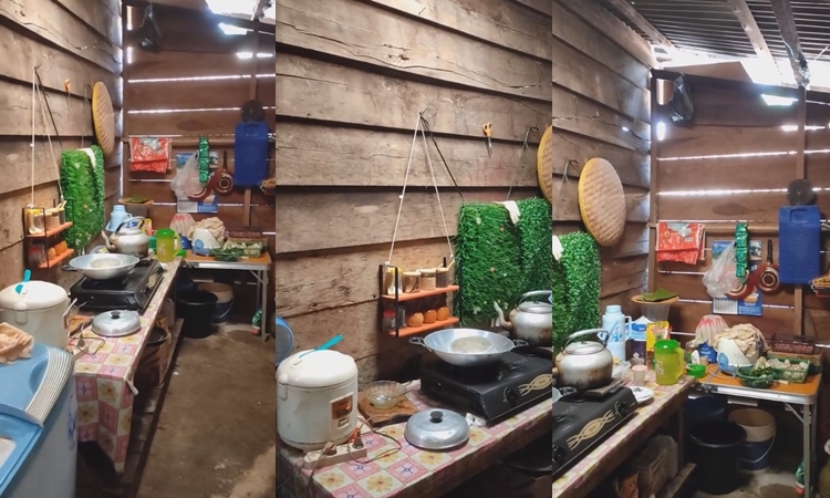 Pria ini renovasi dapur sang ibu, dari dinding papan malah jadi nyeleneh tapi tetap bikin betah masak