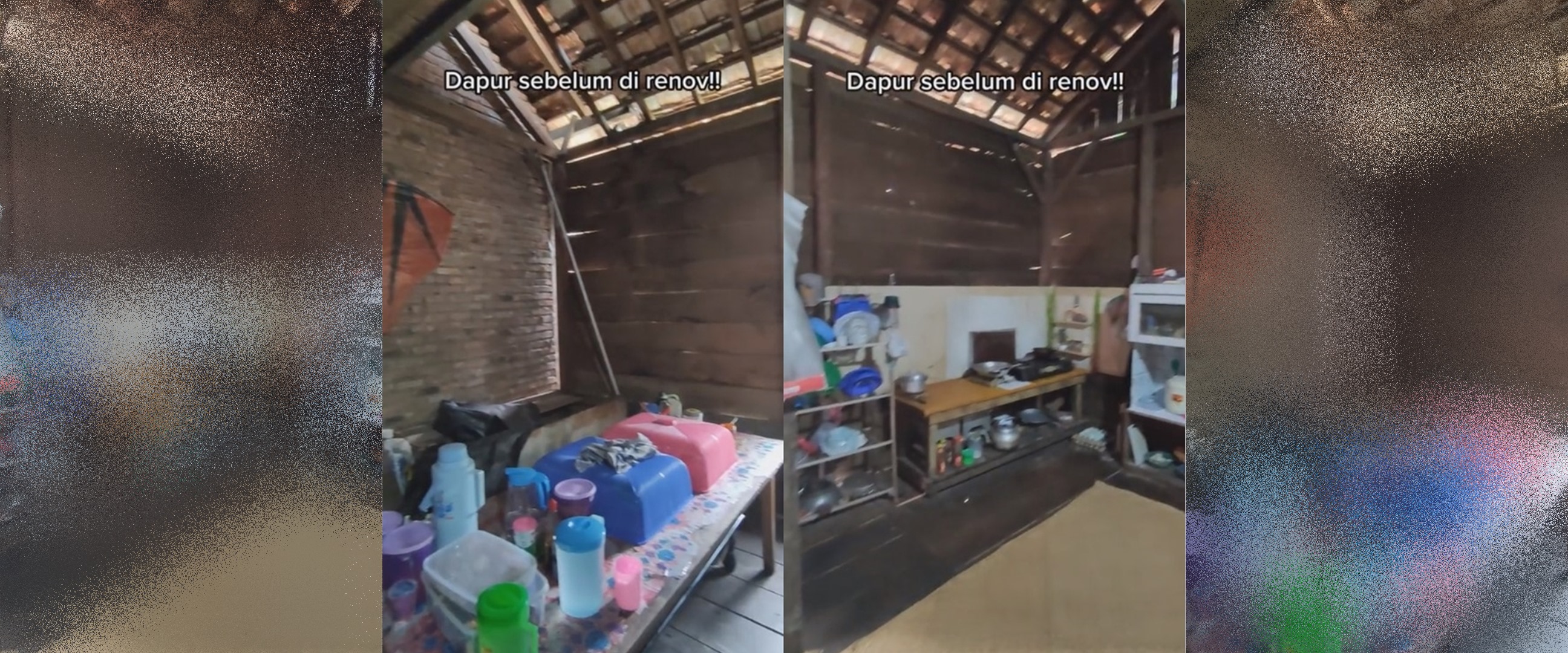 Pria ini renovasi dapur sang ibu, dari dinding papan malah jadi nyeleneh tapi tetap bikin betah masak