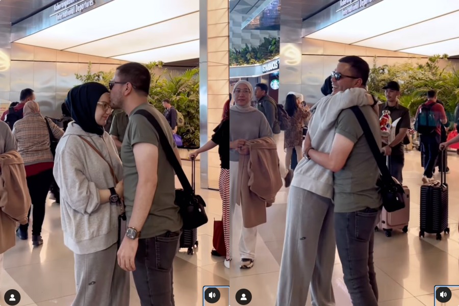Momen Haldy Sabri antar Irish Bella ke Belgia, aksi bucinnya di bandara bikin baper