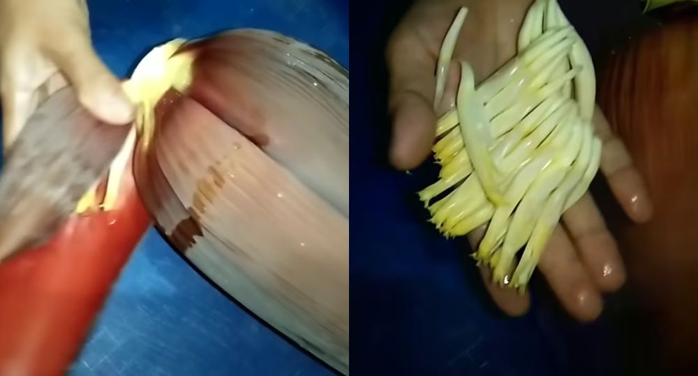 Trik agar rebusan jantung pisang warnanya tidak menghitam meski tak diberi garam