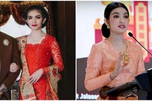 7 Potret Selvi Ananda berbicara di depan istri-istri TNI AL, gaya pidatonya disorot