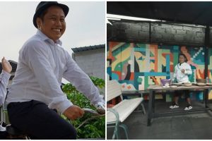 Kini jadi petani tempati hunian mewah, 7 potret dapur outdoor Narji yang estetik, cocok buat nongkrong