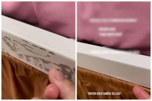 Trik hilangkan bekas stiker atau solatip di dipan kasur besi ini autobersih tanpa bekas