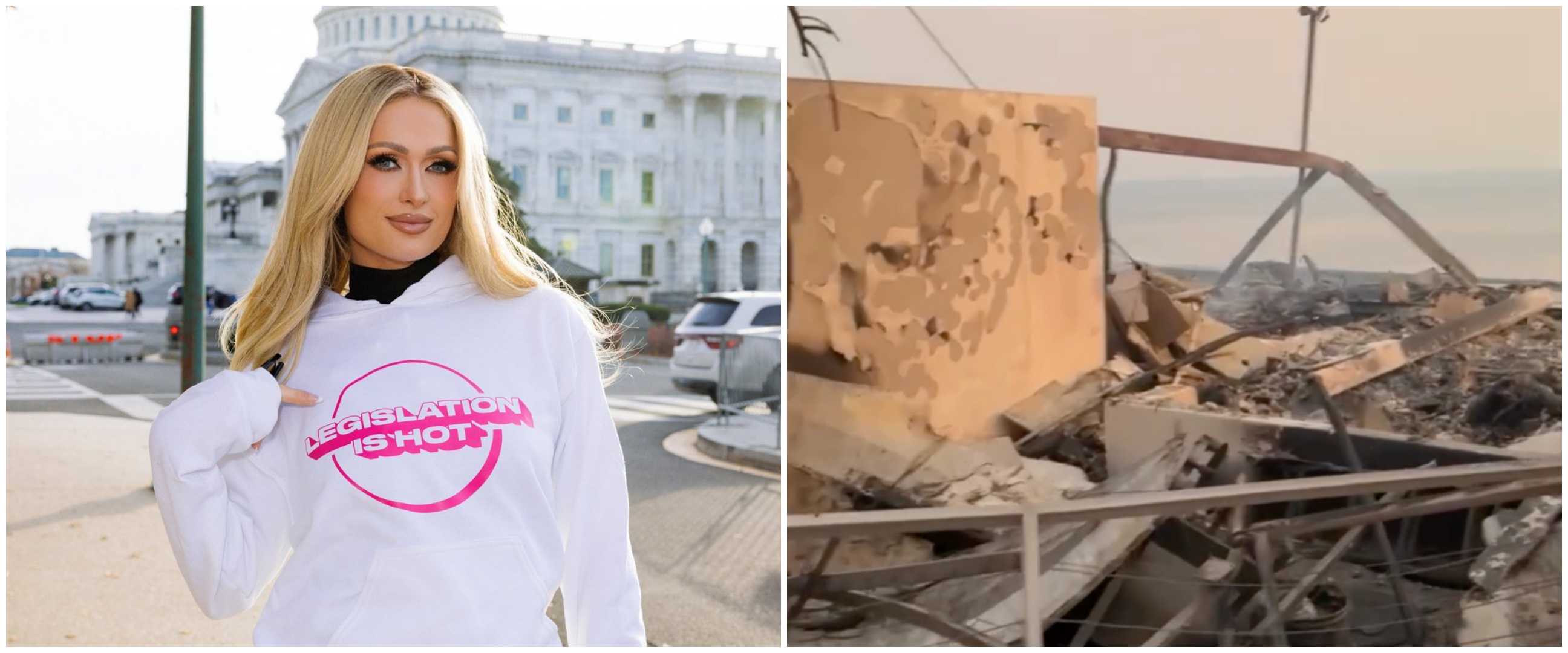 Paris Hilton bagikan kondisi rumah mewahnya yang habis terbakar api, begini penampakannya